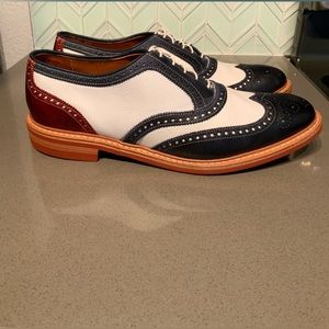 Allen Edmunds Red, White and Blue 1776 Wingtips Size 11.5